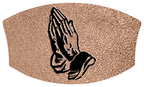 DNSWILL 516 BK SH BZ Black Praying Hands Shimmer Bronze 